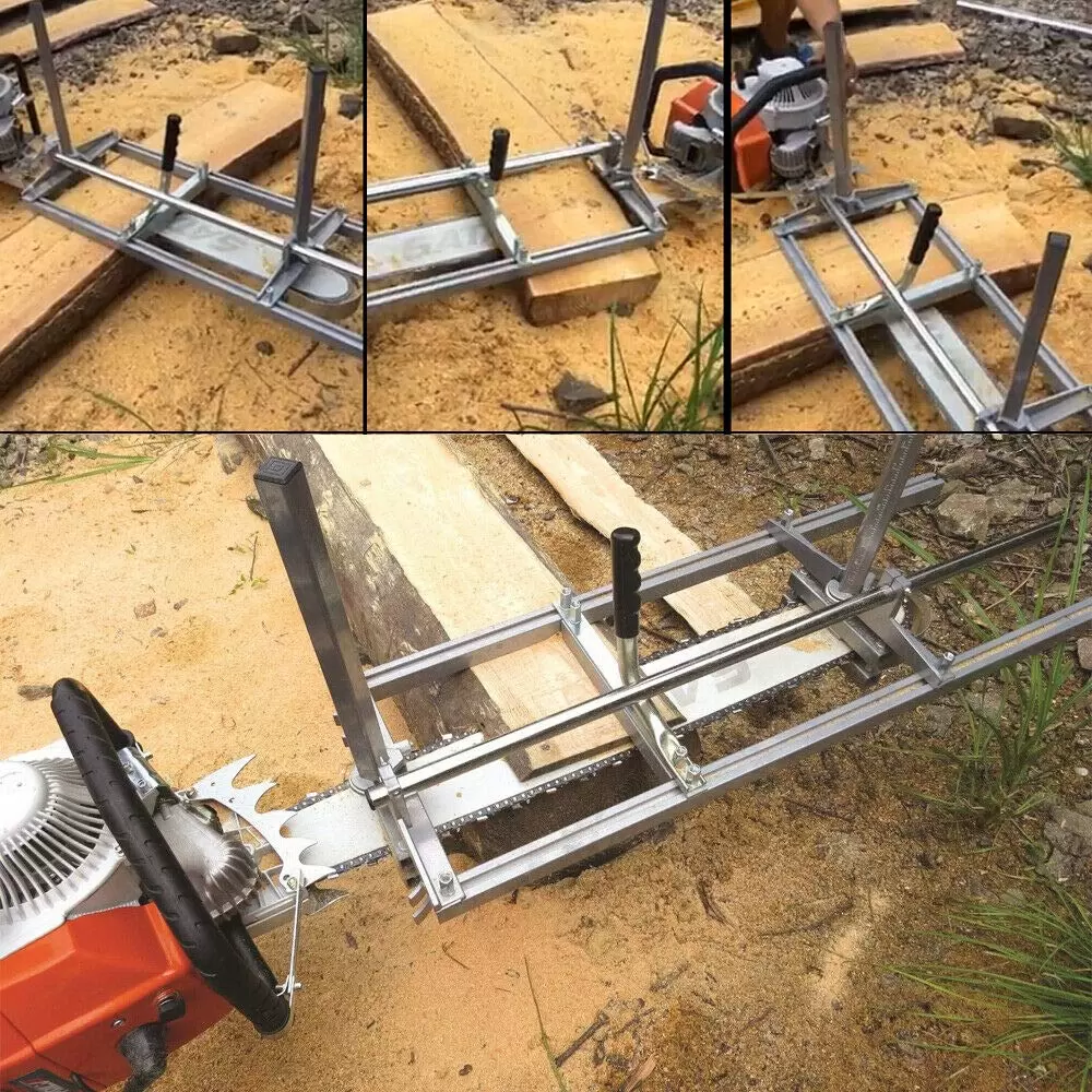 Chainsaw Mill Lightweight Wood Cutting Machine Aluminum Parallel Bar Planking Portable Chainsaw Mill Planking Milling Bar Chainsaw Mill Lightweight Wood Cutting Machine Aluminum Parallel Bar Planking Portable Chainsaw Mill Planking Milling Bar