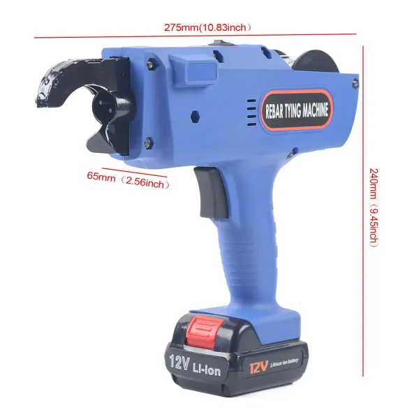 Electrical Bonding Rebar, Hand Held Electrical Bonding Tools, Civil Building Armature Machine 8-34mm(Blue)