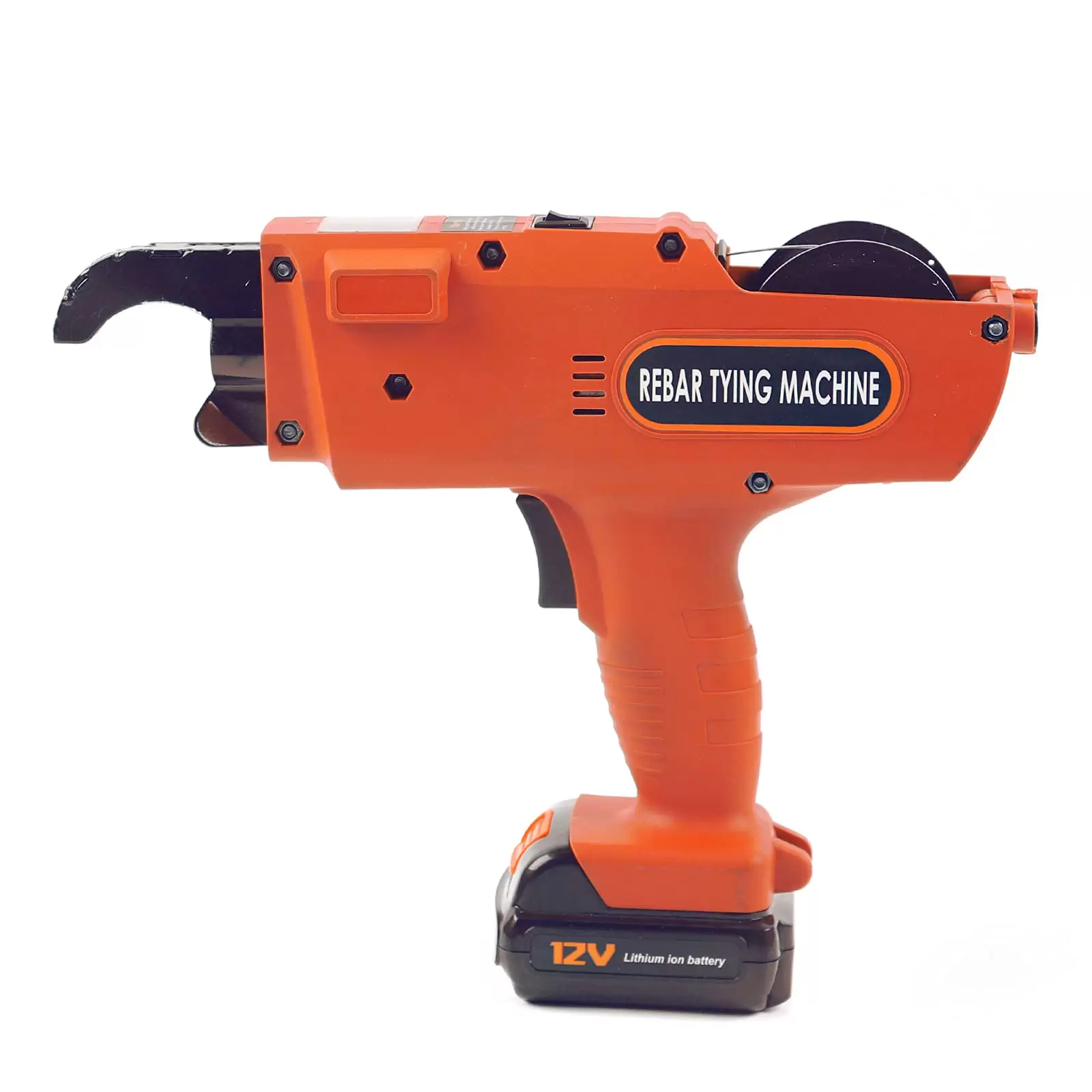 Electric Binding Machine 8-34mm Automatic Portable Electric Binding Machine Army Device Binding Tool (Orange)