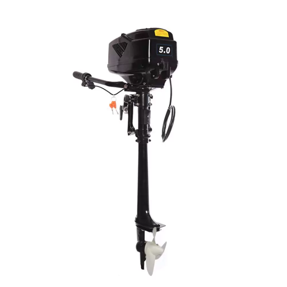 1200W 48V Outboard Motor Gasoline Engine Boat Motor Omni Muffler Directional Turn Key Electric Underwater Outboard Motor Trolling Motor