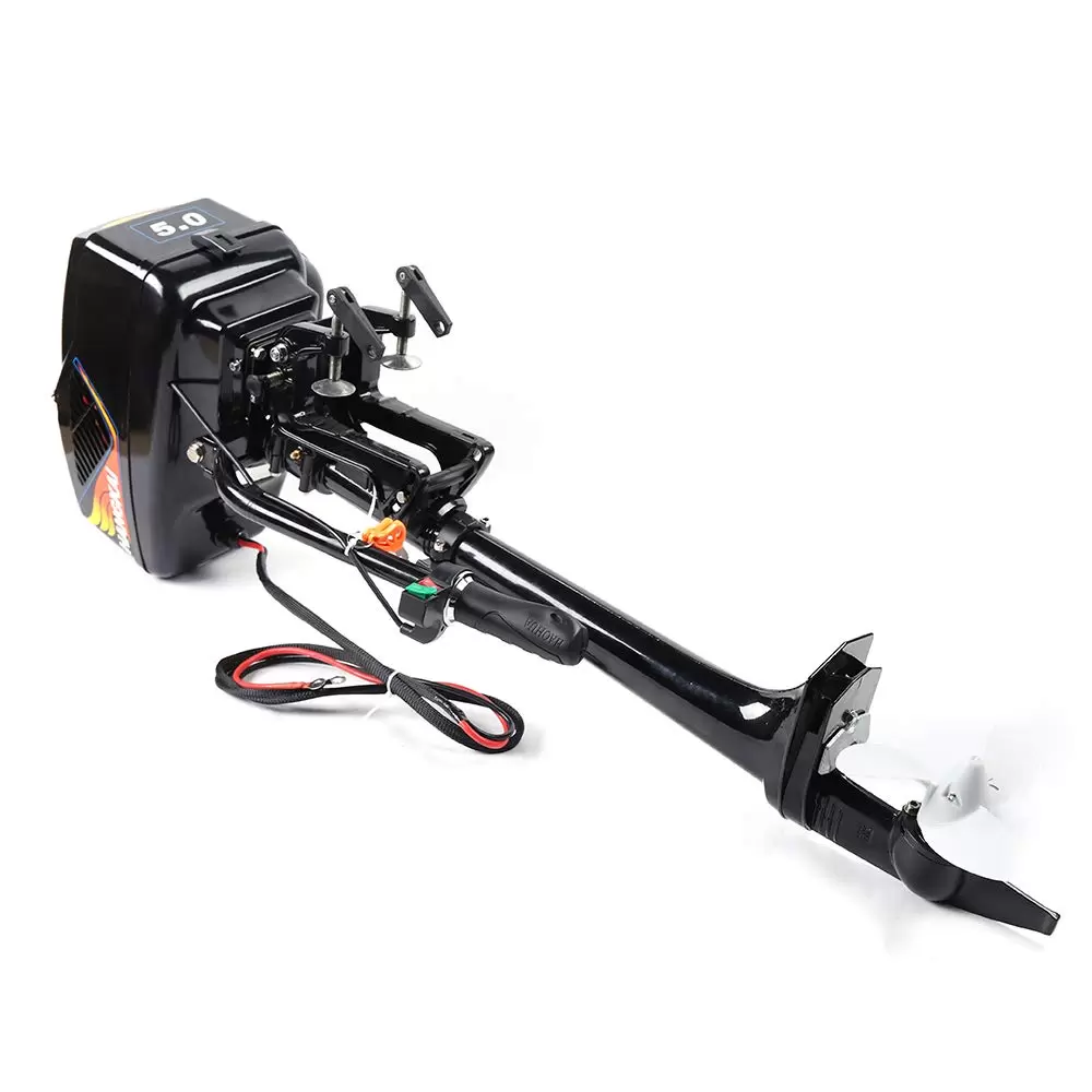 1200W 48V Outboard Motor Gasoline Engine Boat Motor Omni Muffler Directional Turn Key Electric Underwater Outboard Motor Trolling Motor