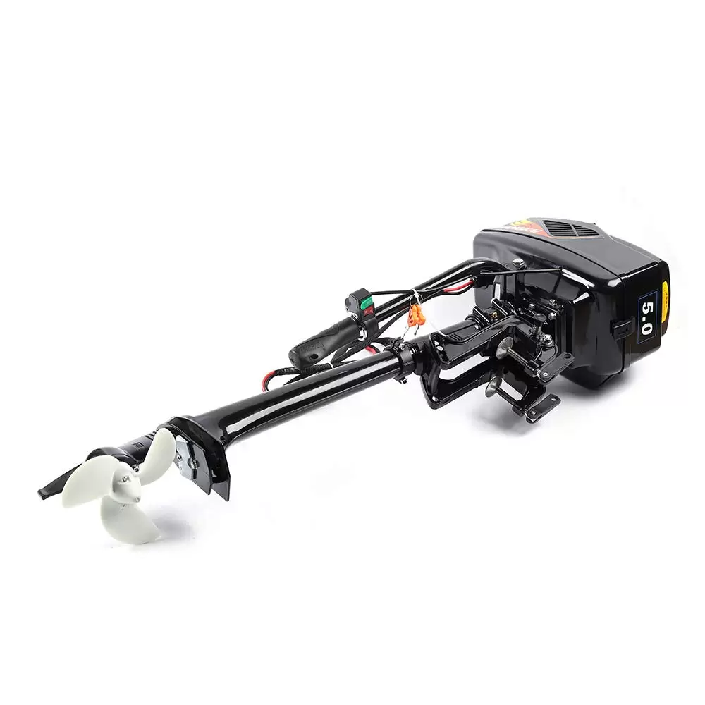1200W 48V Outboard Motor Gasoline Engine Boat Motor Omni Muffler Directional Turn Key Electric Underwater Outboard Motor Trolling Motor