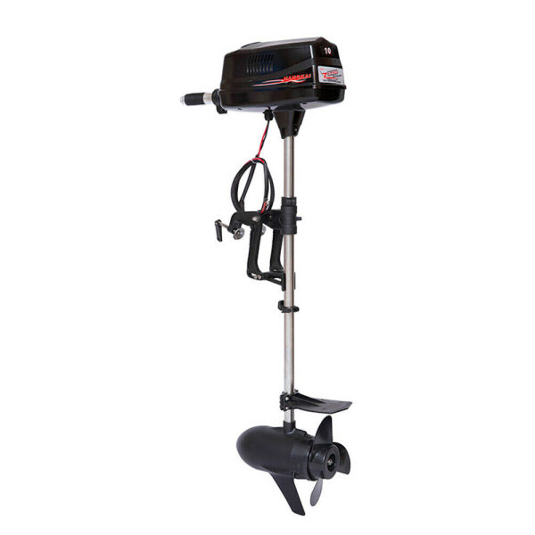 10 HP 60V Electric Outboard Motor Boat Motor Brushless Fishing Boat Motor Adjustable Clamp Fixed Ring Reinforced Propeller Anti-Swirl Plate High Efficiency Low Noise