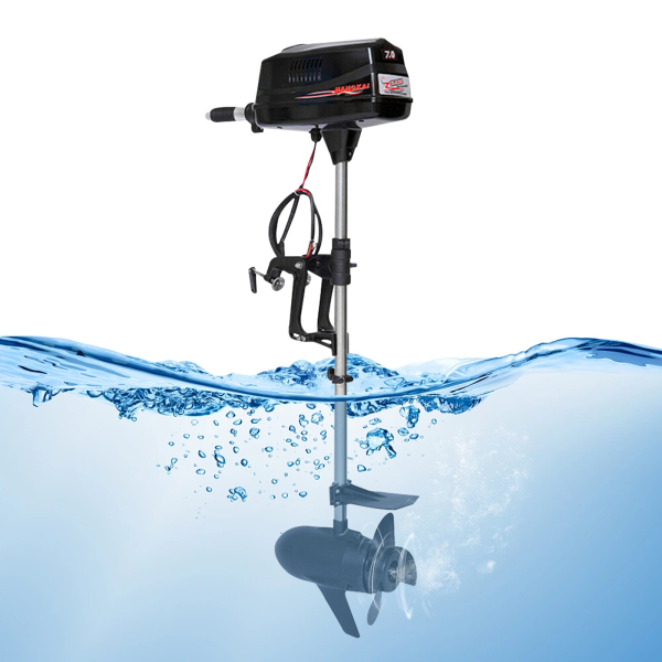 CNCEST 7HP 48V Electric Outboard Motor Brushless Motor with Ergonomic Handle Three-blade Propeller Heat Dissipation Holes for Fishing Boat Small Ships CNCEST 7HP 48V Electric Outboard Motor Brushless Motor with Ergonomic Handle Three-blade Propeller Heat Dissipation Holes for Fishing Boat Small Ships