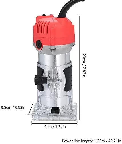 220 V 30,000 rpm electric router, wood laminator, aluminum multi-function router with transparent guide for woodworking 220 V 30,000 rpm electric router, wood laminator, aluminum multi-function router with transparent guide for woodworking