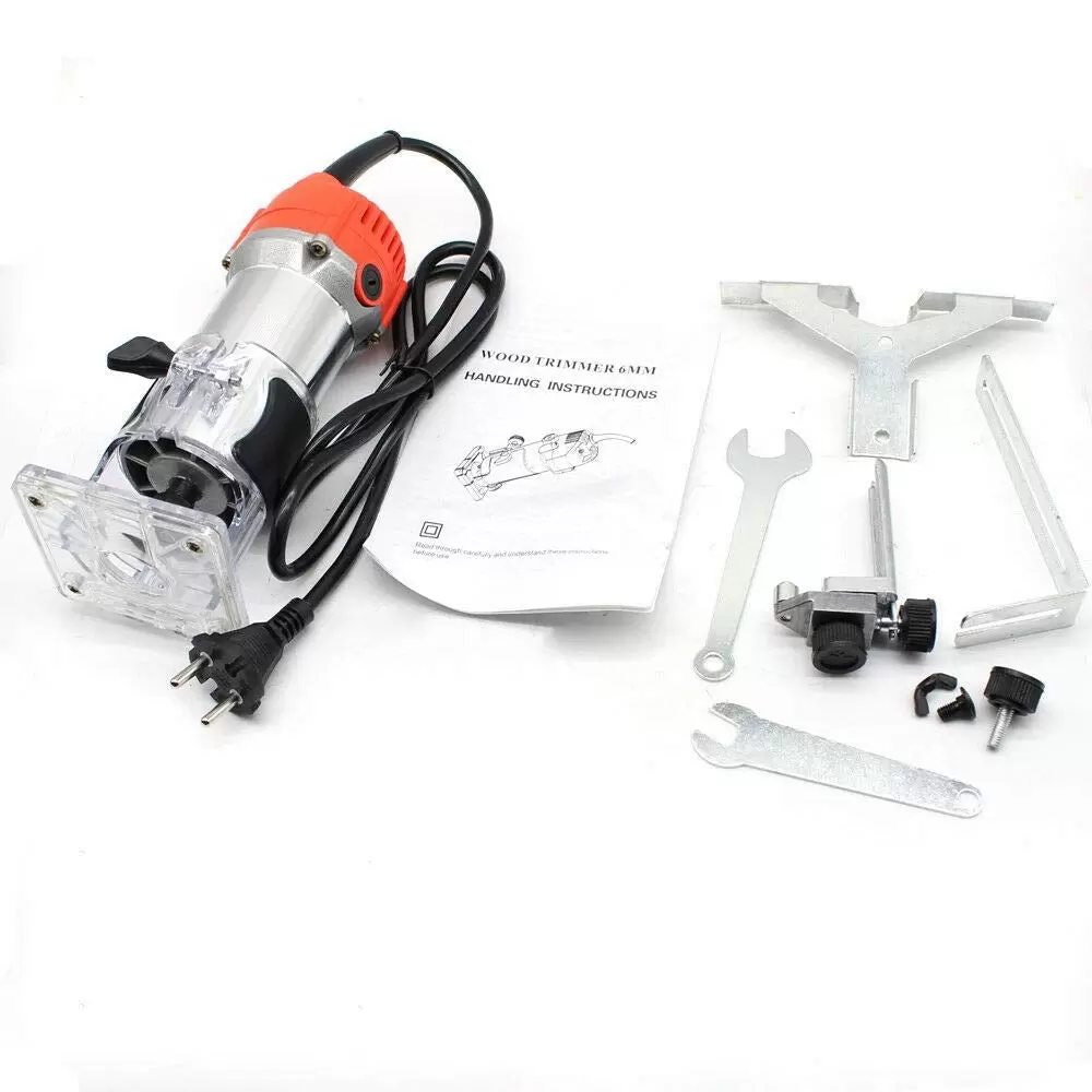 220 V 30,000 rpm electric router, wood laminator, aluminum multi-function router with transparent guide for woodworking 220 V 30,000 rpm electric router, wood laminator, aluminum multi-function router with transparent guide for woodworking