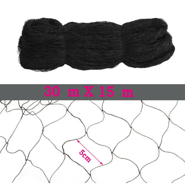 CNCEST 30X15M Bird Protection Netting Protects Fruit Trees From Damage Used As Orchard Netting Vegetable Garden Netting Garden Netting