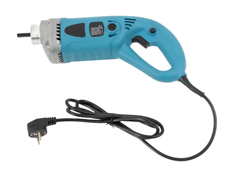 Manual concrete shaker 1300 W - 1.5m Hose Concrete-Vibrator with External Brush Holder for Repair Construction Cement Column Vine Casting