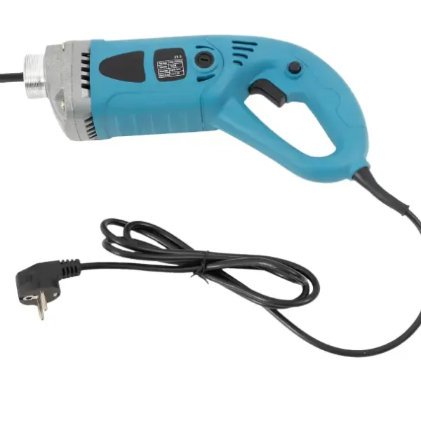 Manual concrete shaker 1300 W - 1.5m Hose Concrete-Vibrator with External Brush Holder for Repair Construction Cement Column Vine Casting