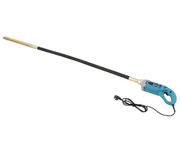 Manual concrete shaker 1300 W - 1.5m Hose Concrete-Vibrator with External Brush Holder for Repair Construction Cement Column Vine Casting