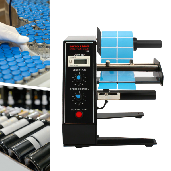 6 Digit LED Auto Label Dispenser Car Auto Sticker Cutting Machine Label Dispenser For Assembly Lines Manufacturing Plants Retail Places