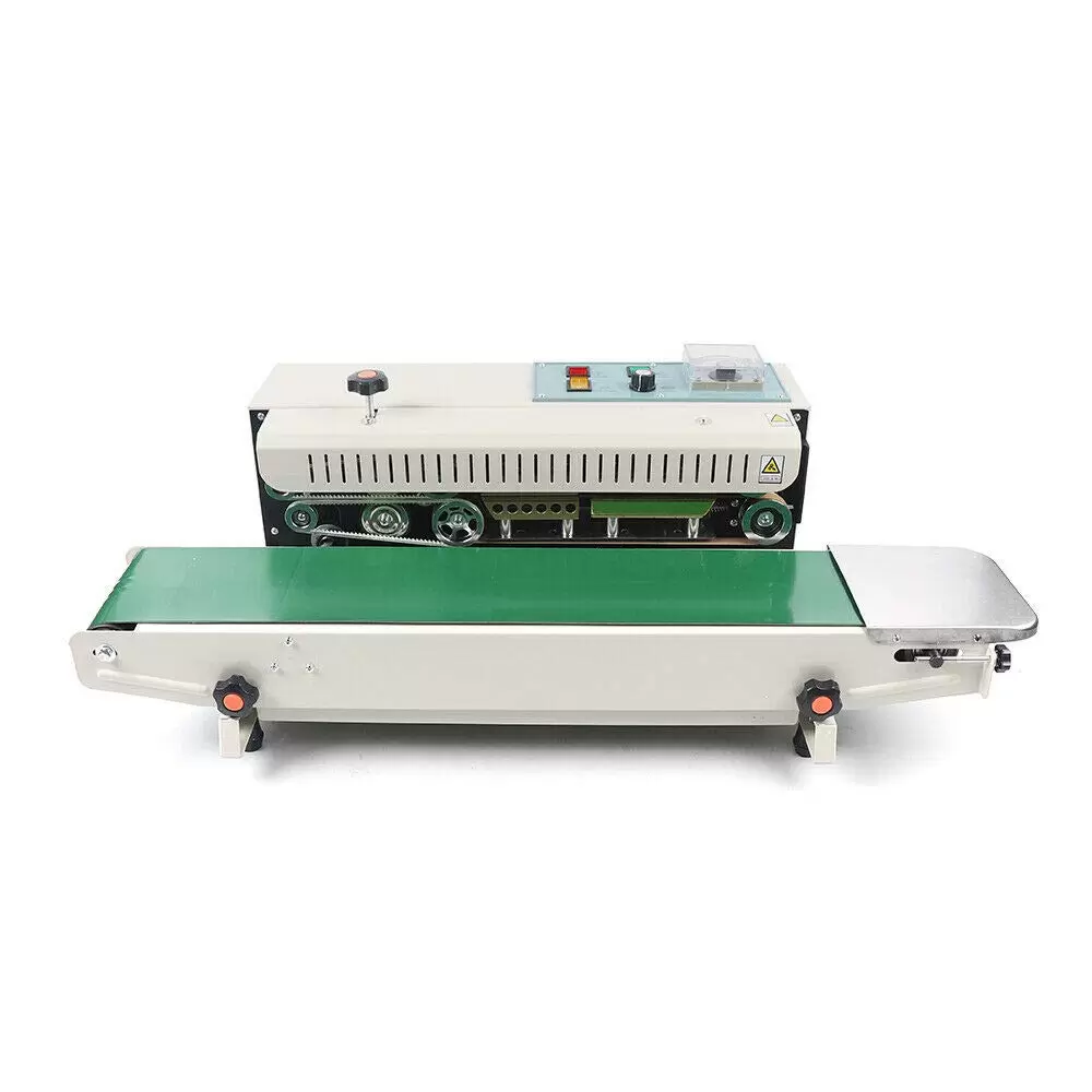 Automatic Continuous Belt Sealer 0-2m/min Sealing Speed Continuous Bag FR-900 Sealer Suitable for Film and Plastic Bags Green Automatic Continuous Belt Sealer 0-2m/min Sealing Speed Continuous Bag FR-900 Sealer Suitable for Film and Plastic Bags Green