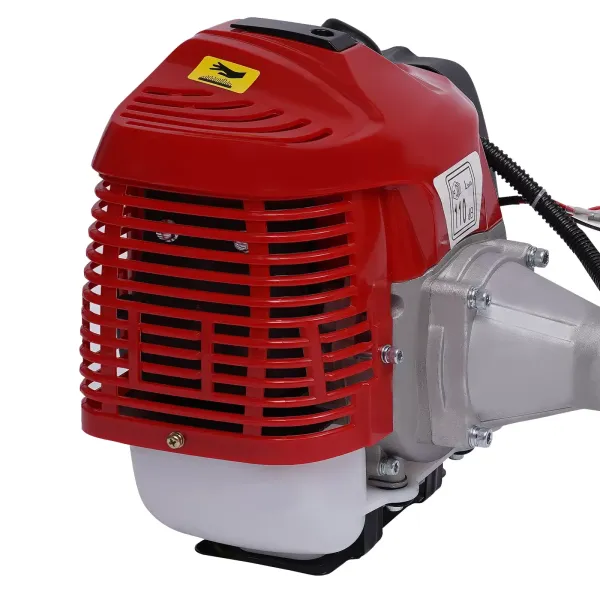 1.7 kW / 2.3 HP 52CC Petrol Sweeper Motor Broom Sweeper Motor Broom Snow Blower Handheld Power Broom with A Powerful Fuel Engine  for Grooming Lawns