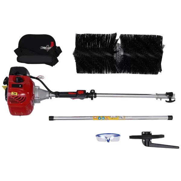 1.7 kW / 2.3 HP 52CC Petrol Sweeper Motor Broom Sweeper Motor Broom Snow Blower Handheld Power Broom with A Powerful Fuel Engine for Grooming Lawns 1.7 kW / 2.3 HP 52CC Petrol Sweeper Motor Broom Sweeper Motor Broom Snow Blower Handheld Power Broom with A Powerful Fuel Engine for Grooming Lawns