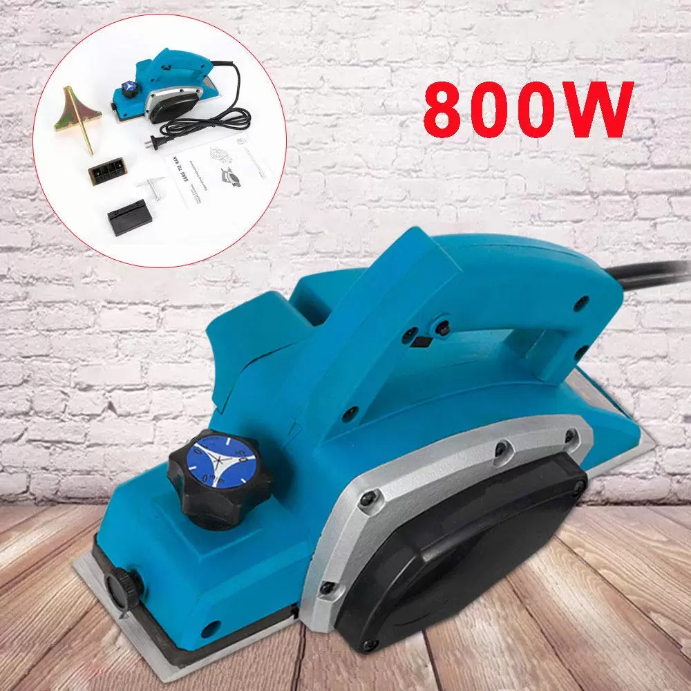 Eletric Power Planer 380 W Parallel guides for wooden plane alignment