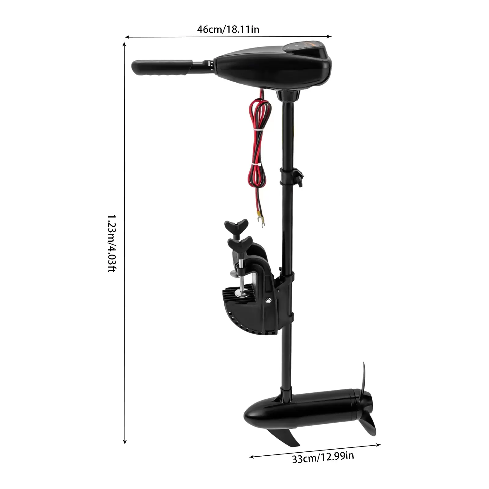 24V 85LBS Electric Outboard Motor Boat Engine Electric Brush Trolling Outboard Motor 24V Inflatable/Fishing Boat Engine 85 LBS