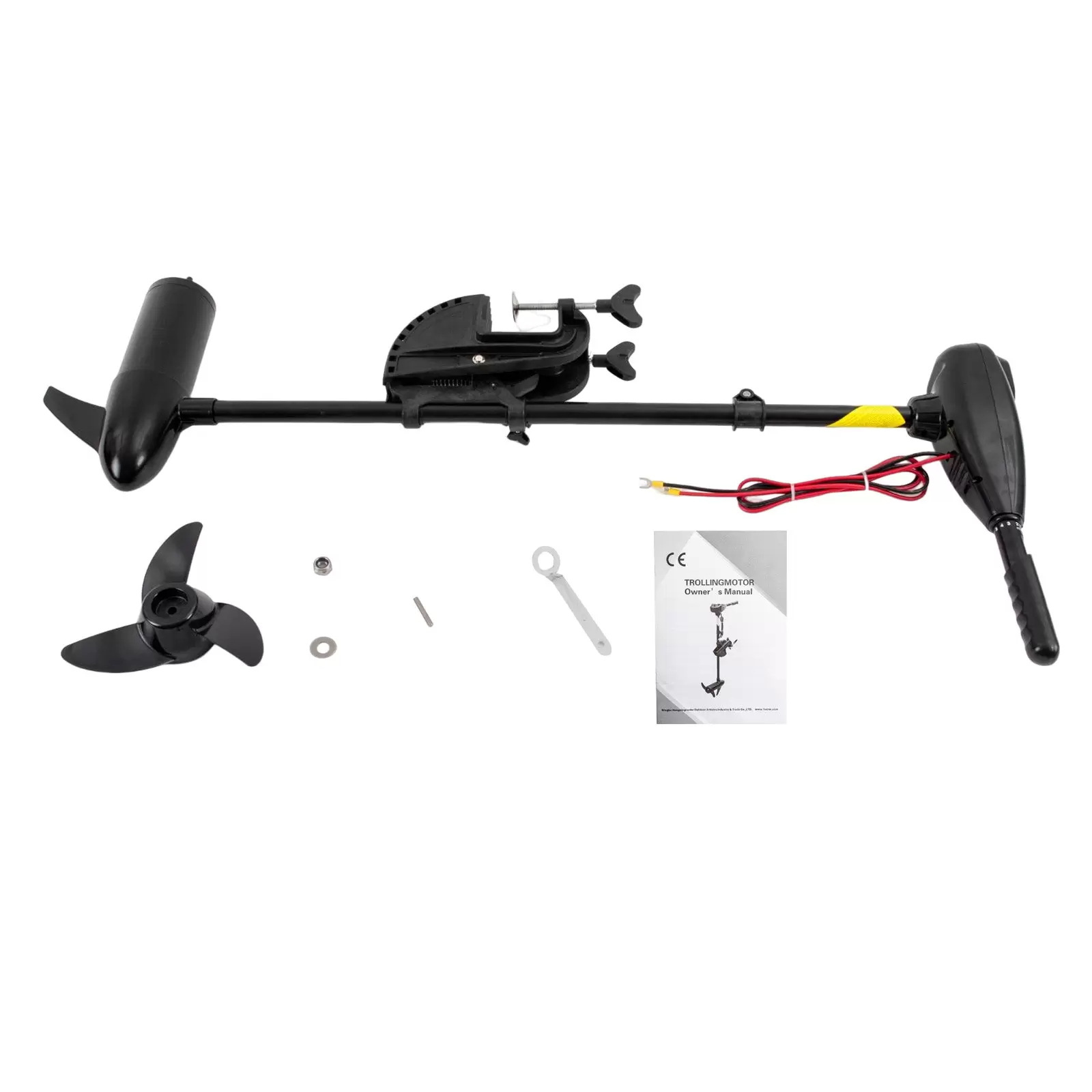 24V 85LBS Electric Outboard Motor Boat Engine Electric Brush Trolling Outboard Motor 24V Inflatable/Fishing Boat Engine 85 LBS