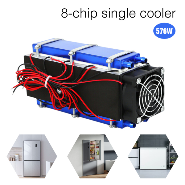 576W Peltier Module Thermoelectric Peltier Cooling System Support Space 1-2 Cubes 8 Chip DIY Peltier Cooler 576w Water Cooling Device 12V 576W Peltier Module Thermoelectric Peltier Cooling System Support Space 1-2 Cubes 8 Chip DIY Peltier Cooler 576w Water Cooling Device 12V