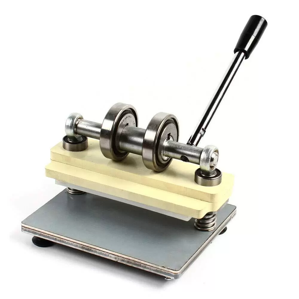 CNCEST-Stainless Steel Manual Embossing Machine Leather PVC Embossing Machine 215 x 100mm CNCEST-Stainless Steel Manual Embossing Machine Leather PVC Embossing Machine 215 x 100mm