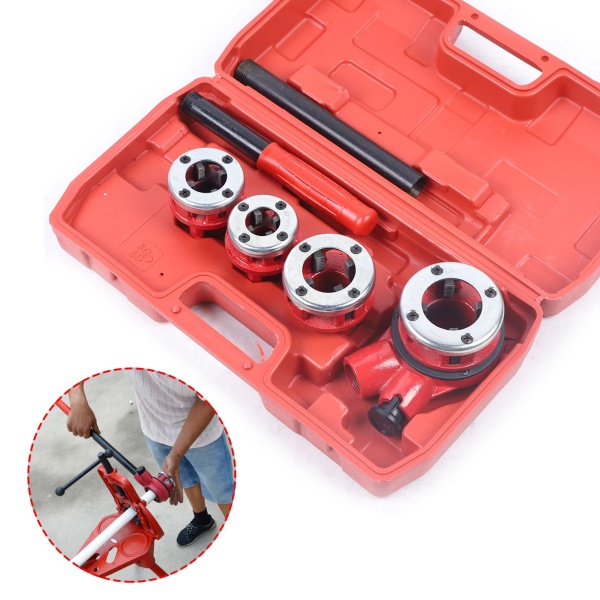 Type 62 4-head Dumpling Plate, Pipe Thread Cutting Set, Hand Cutting, Stock Cutting Set, Pipe Cutter
