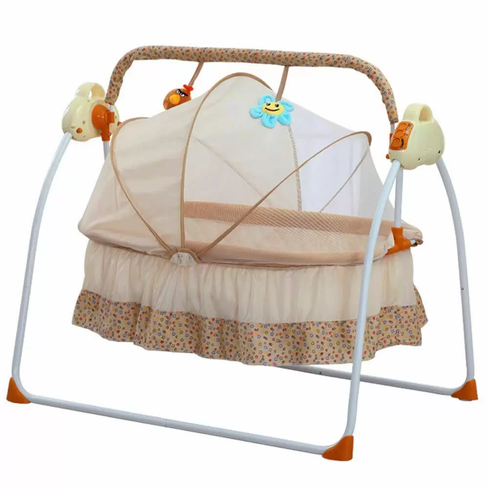 Electric Baby Swing 3 Color Automatic Baby Rocker Baby Bed Baby Cradle with Music and Mosquito Nets Rocking Basket Bassinet Newborn Crib Bed Electric Baby Swing 3 Color Automatic Baby Rocker Baby Bed Baby Cradle with Music and Mosquito Nets Rocking Basket Bassinet Newborn Crib Bed