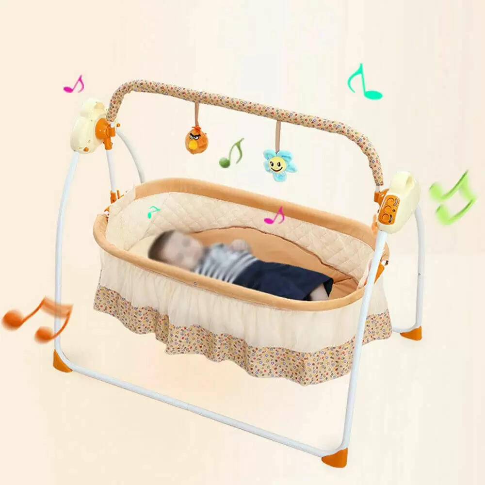Electric Baby Swing 3 Color Automatic Baby Rocker Baby Bed Baby Cradle with Music and Mosquito Nets Rocking Basket Bassinet Newborn Crib Bed Electric Baby Swing 3 Color Automatic Baby Rocker Baby Bed Baby Cradle with Music and Mosquito Nets Rocking Basket Bassinet Newborn Crib Bed