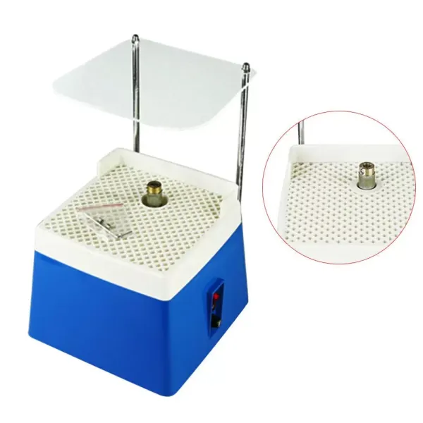 220V Mini Portable Stained Grinder Diamond Glass Art Grinding Tools Blue with Grinding Wheel 250*250*250 mm For Grinding Glass Ceramics Blue
