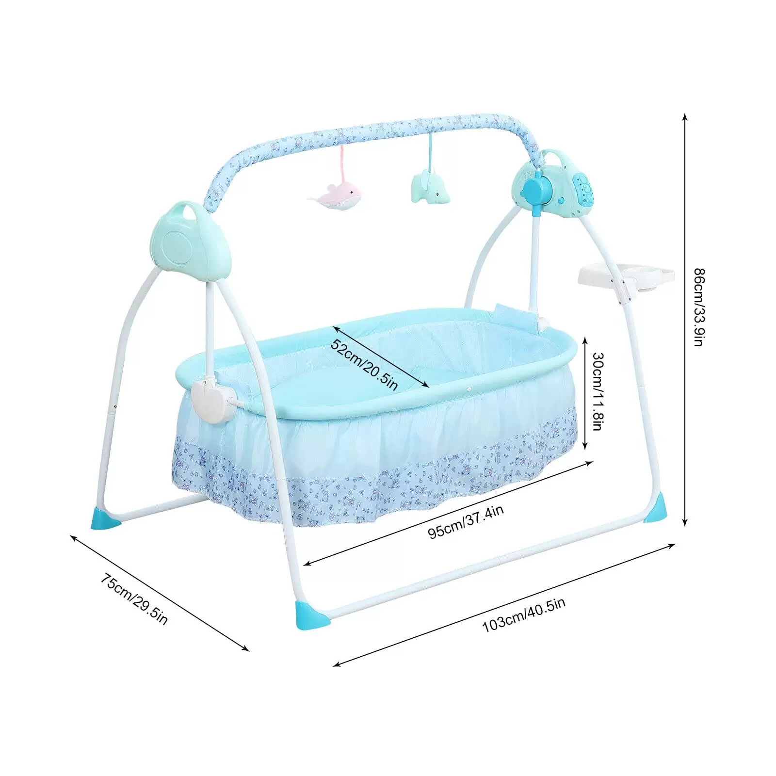 Automatic baby swing with mat Automatic electric baby cradle with rocking function 5 gears Automatic baby swing with mat Automatic electric baby cradle with rocking function 5 gears