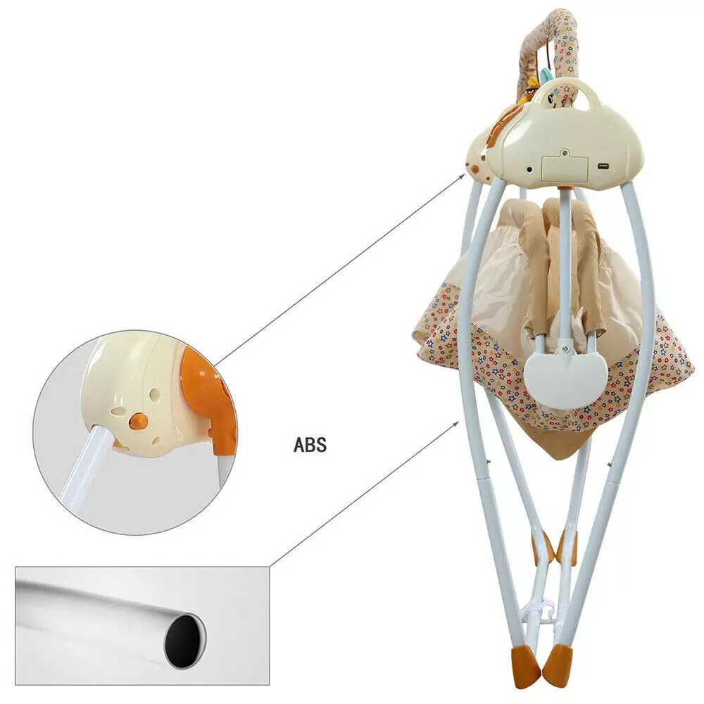 Electric baby bouncer with remote control + mosquito net + music + 3-speed swing Electric Auto-Swing Bed Baby Bluetooth Cradle Crib Infant Rocker Cot + Remote Electric baby bouncer with remote control + mosquito net + music + 3-speed swing Electric Auto-Swing Bed Baby Bluetooth Cradle Crib Infant Rocker Cot + Remote