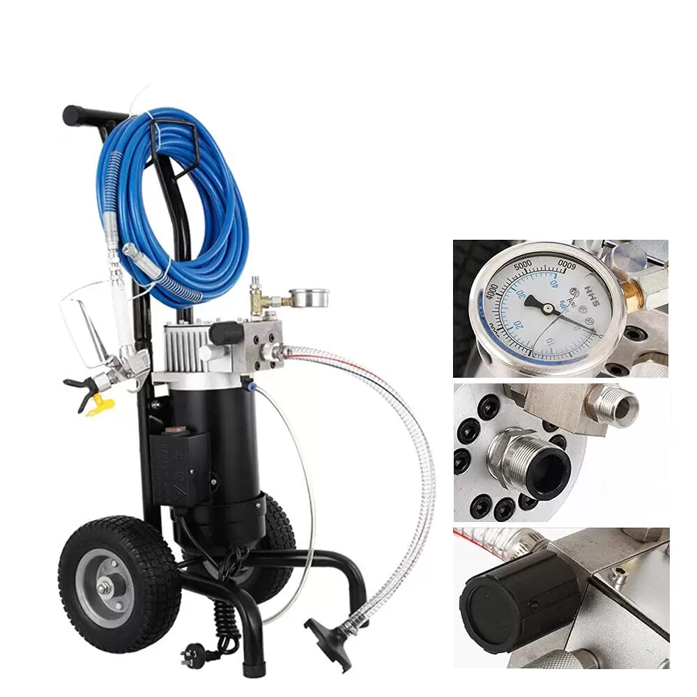 1.2HP Airless Paint Sprayer 900W 1.9L/min Paint Spray Gun Kit Spray Gun + Hose