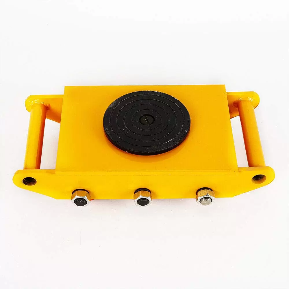 8T Machinery Mover 360° Rotation Transport Castors with 6 PU Anti-slip Rollers Solid Bearing Wear-resistant for Storage Distribution 8T Machinery Mover 360° Rotation Transport Castors with 6 PU Anti-slip Rollers Solid Bearing Wear-resistant for Storage Distribution