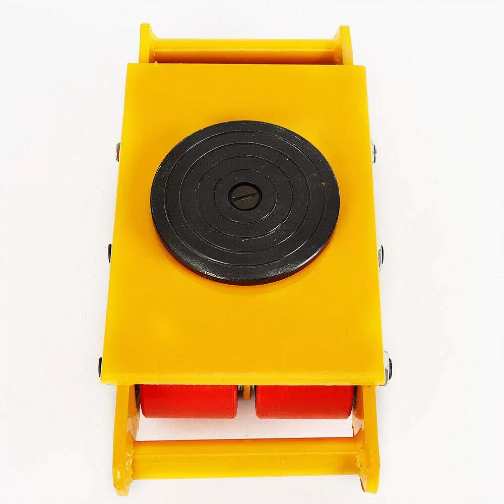 8T Machinery Mover 360° Rotation Transport Castors with 6 PU Anti-slip Rollers Solid Bearing Wear-resistant for Storage Distribution 8T Machinery Mover 360° Rotation Transport Castors with 6 PU Anti-slip Rollers Solid Bearing Wear-resistant for Storage Distribution