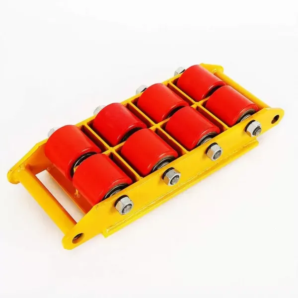 12T Mover Machinery Roller Cart with 360° Swivel Top Plate Armored Transport Chassis 8 Rollers 12T Mover Machinery Roller Cart with 360° Swivel Top Plate Armored Transport Chassis 8 Rollers