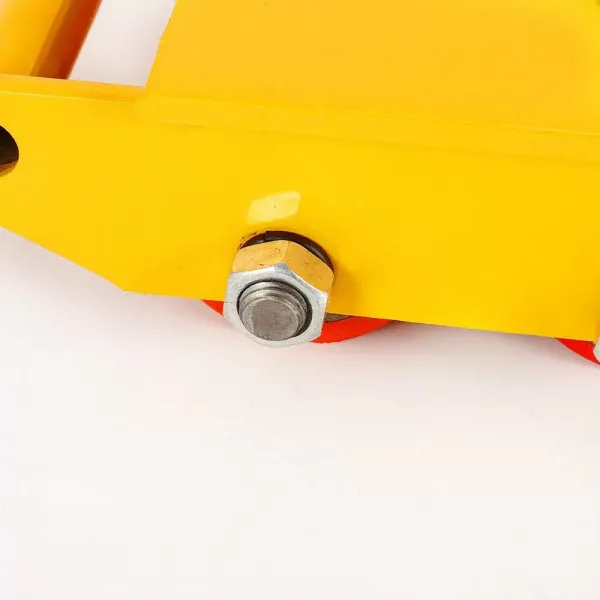 12T Mover Machinery Roller Cart with 360° Swivel Top Plate Armored Transport Chassis 8 Rollers