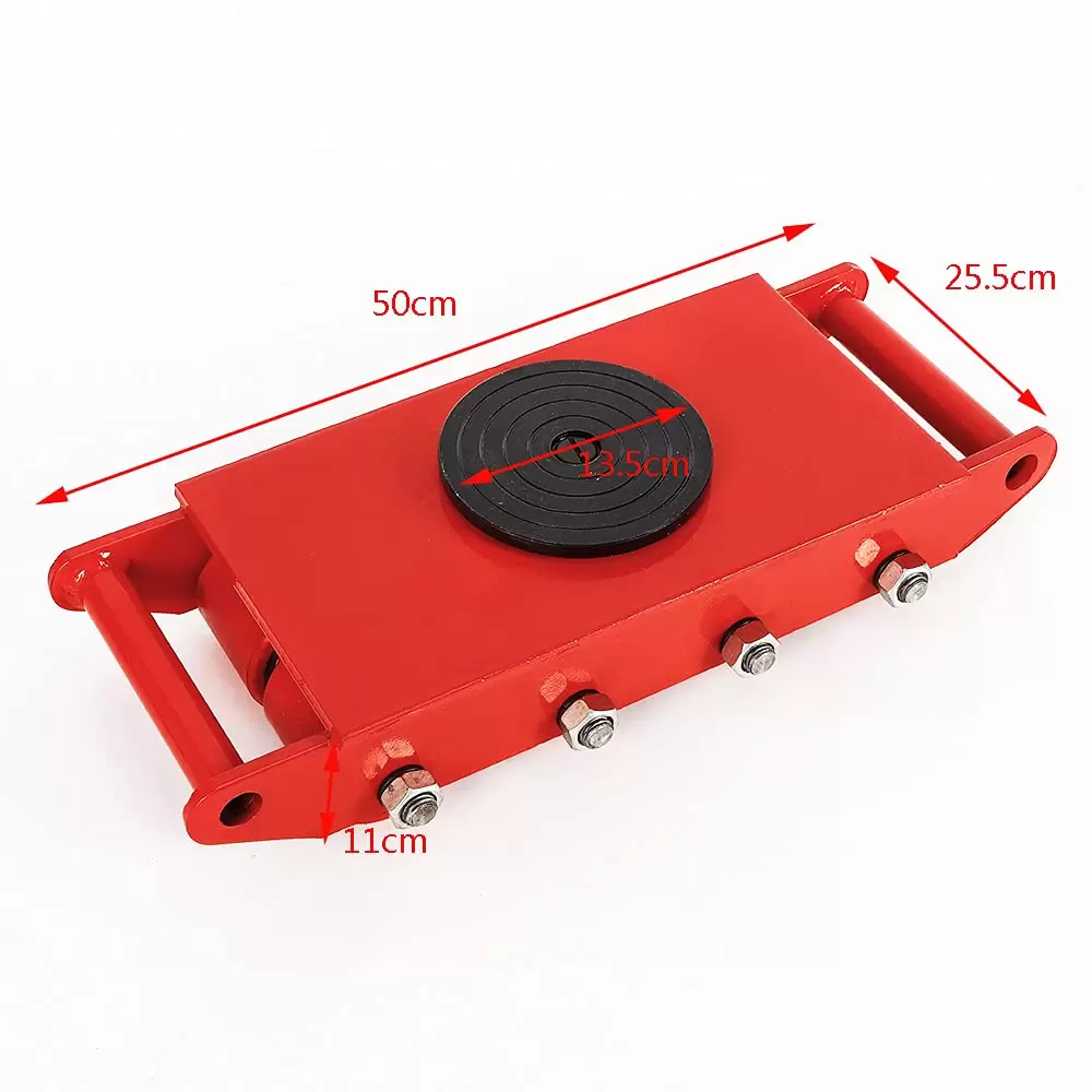Transport chassis 12T, 26400lbs - Transport casters - Industrial casters - Armored casters - 360° rotation