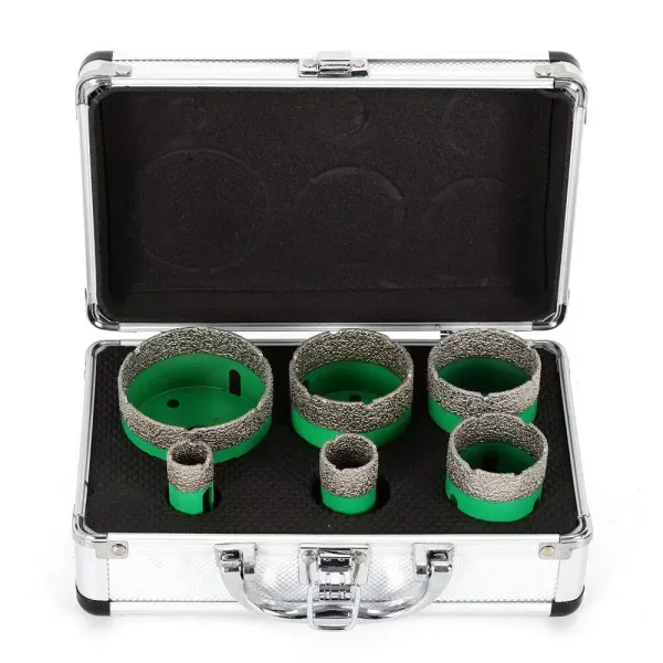 6pcs Diamond Hole Saw 20/25/42/50/55/68mm M14 Tool Kit