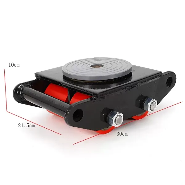 Pro Lift Armored Wheels 6 Ton Machinery Mover Made of Cast Steel PU With 360° Rotation Canopy 4 PU Anti-slip Roller for Storage Distribution and Transportation Black Pro Lift Armored Wheels 6 Ton Machinery Mover Made of Cast Steel PU With 360° Rotation Canopy 4 PU Anti-slip Roller for Storage Distribution and Transportation Black