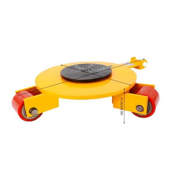 2T Steel Wheeled Transport Cart - Robust - For 360° Rolling Machines