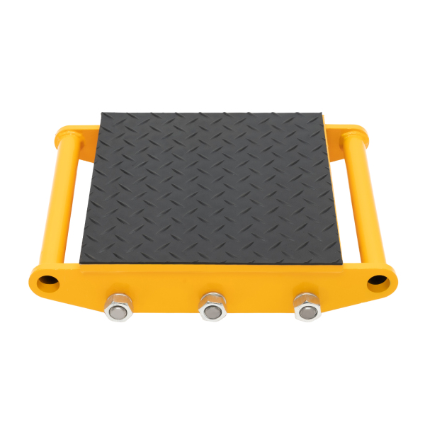 Machinery Mover Machine Mover 15t Loading Trolley Machine Rollers Moving Furniture Wheels Furniture Transport 14.57*10.24*3.74inch Yellow