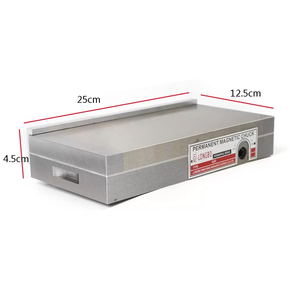 High precision magnetic clamping plate 125 x 250 mm for sanders