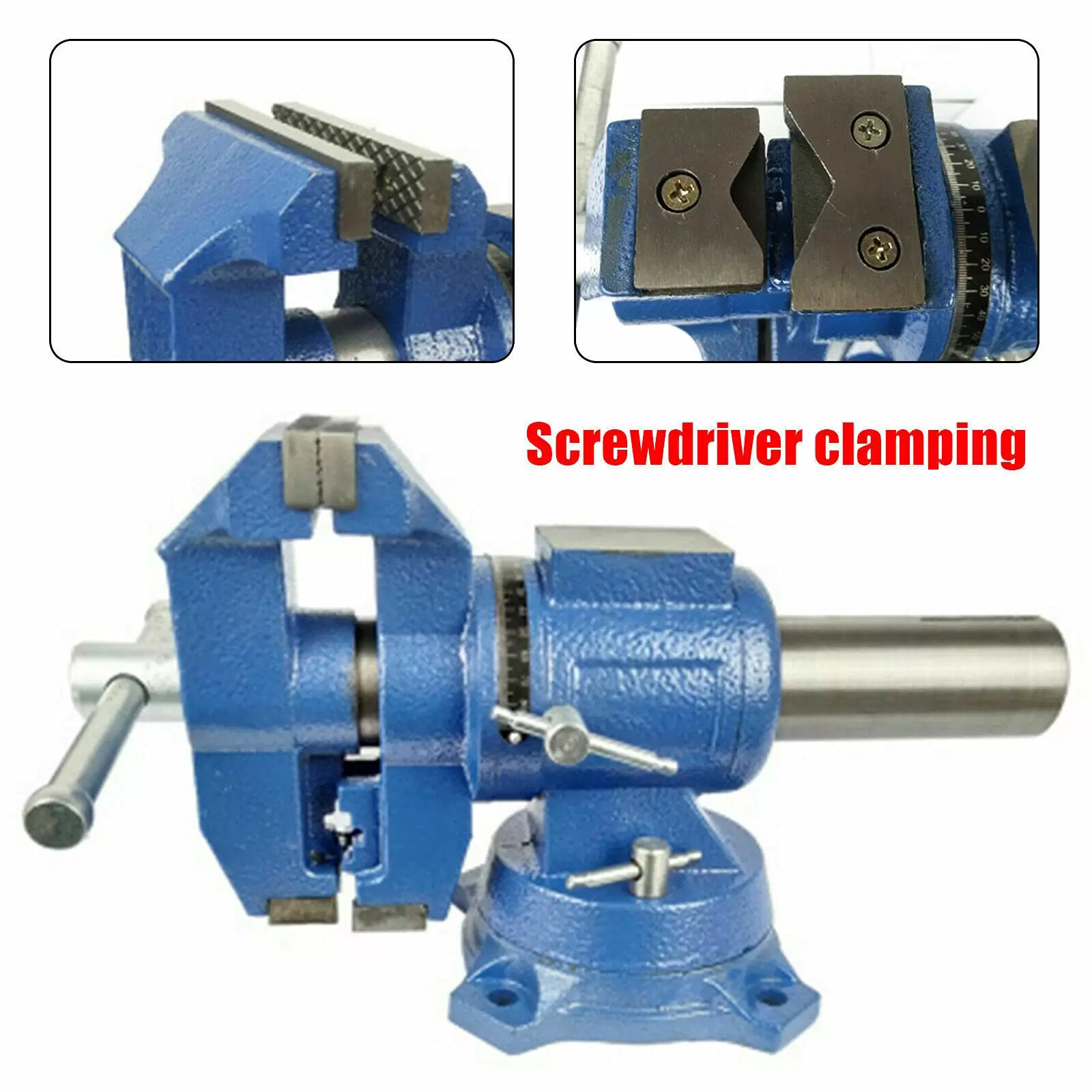 Cast Iron 5 Inch Multi-Function Bench Heavy Industrial Vice Table Vice Screw Rods Rotatable 360° Swivel Workbench for Surface Grinder Milling Machine Cast Iron 5 Inch Multi-Function Bench Heavy Industrial Vice Table Vice Screw Rods Rotatable 360° Swivel Workbench for Surface Grinder Milling Machine