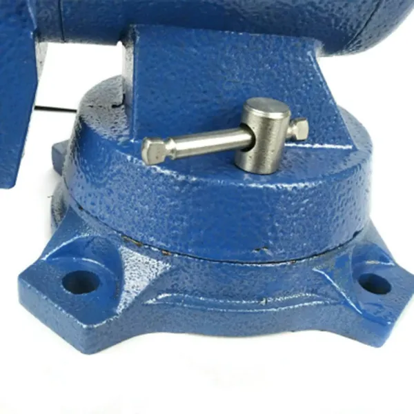 Cast Iron 5 Inch Multi-Function Bench Heavy Industrial Vice Table Vice Screw Rods Rotatable 360° Swivel Workbench for Surface Grinder Milling Machine