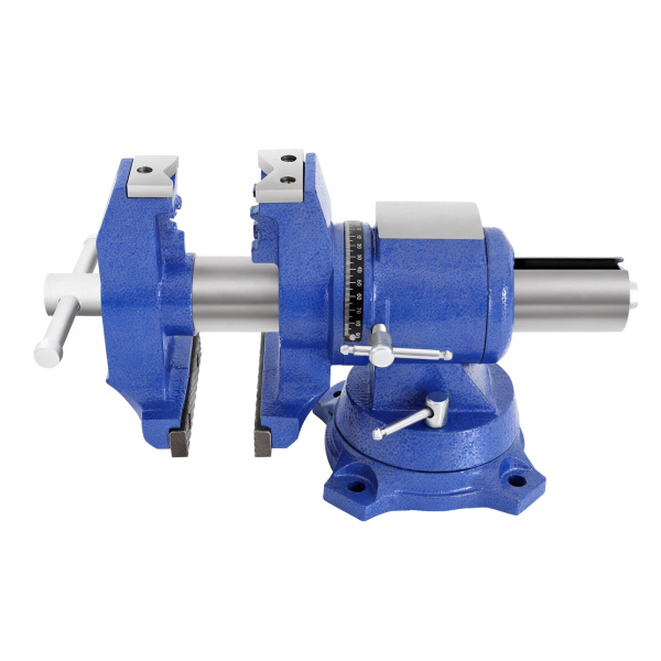 Bench Vise Table Vise for Workbench Multi-Purpose Heavy Vise Large Rotary Vise 100mm for Milling Machine 2 Axes 360° Rotation Steel Jaws
