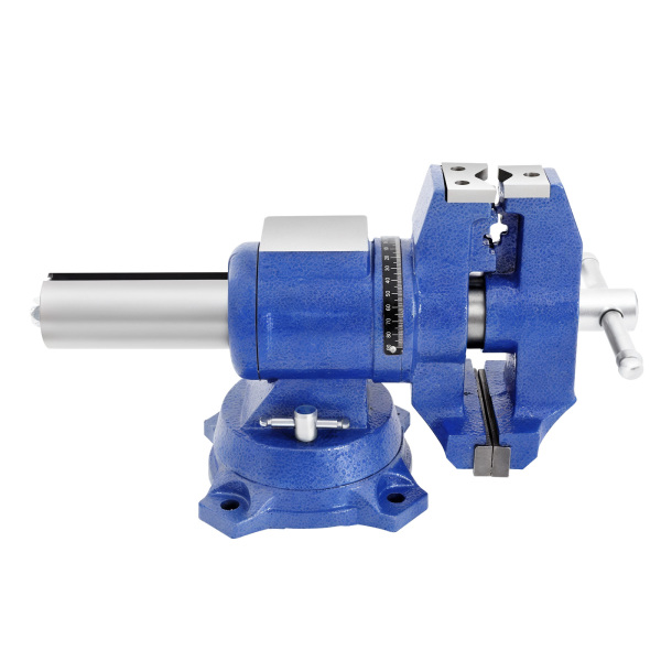 Bench Vise Table Vise for Workbench Multi-Purpose Heavy Vise Large Rotary Vise 100mm for Milling Machine 2 Axes 360° Rotation Steel Jaws
