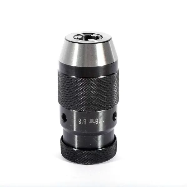 Keyless Self-Tighten Chuck + MT3-B18 Connection Tool - 1-16mm Chucking Taper Self-Tighten Chuck Keyless Self-Tighten Chuck + MT3-B18 Connection Tool - 1-16mm Chucking Taper Self-Tighten Chuck
