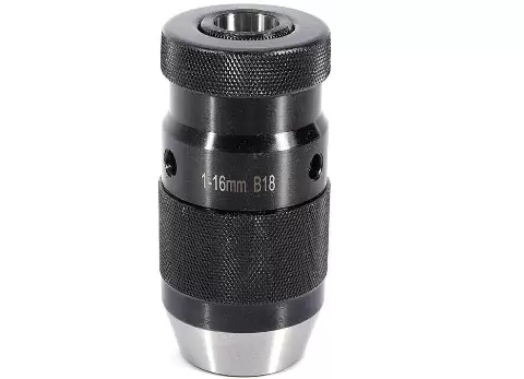 Keyless Self-Tighten Chuck + MT3-B18 Connection Tool - 1-16mm Chucking Taper Self-Tighten Chuck