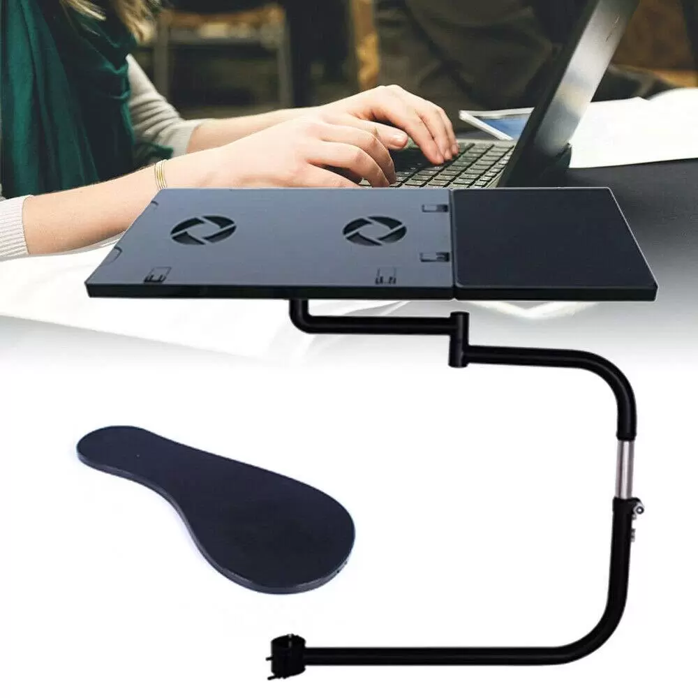 Kangten Laptop Holder Extendable Chair Armrest Keyboard Support with Mouse Mat Elbow Wrist Support Chair Shaft Clamp Kangten Laptop Holder Extendable Chair Armrest Keyboard Support with Mouse Mat Elbow Wrist Support Chair Shaft Clamp