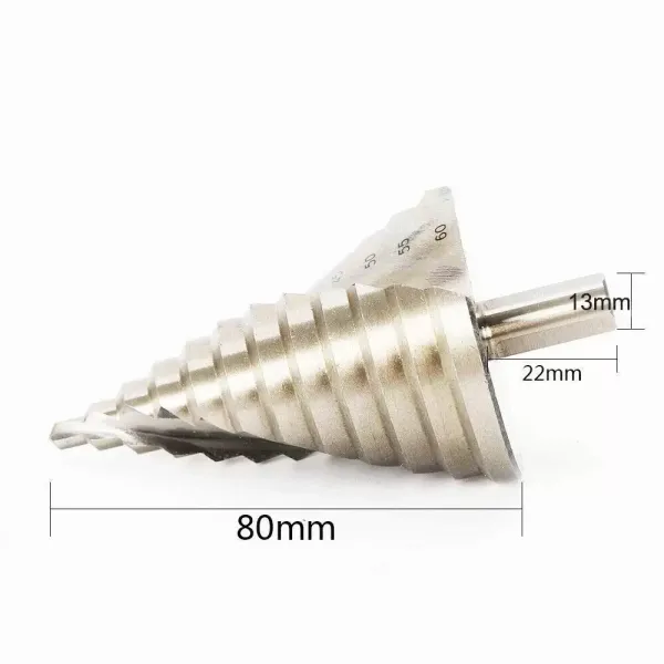 Professional step drill - Tapered metal drill - 6-60 mm - For metal, wood and plastic