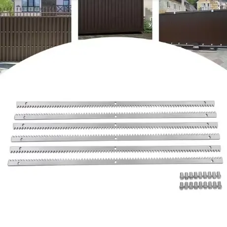 Driven Sliding Gate Opener Rack Sliding Door Gear Racks 6m Long Toothed Rail for Sliding Doors Weight 2000 kg IP44 6 Pieces Driven Sliding Gate Opener Rack Sliding Door Gear Racks 6m Long Toothed Rail for Sliding Doors Weight 2000 kg IP44 6 Pieces