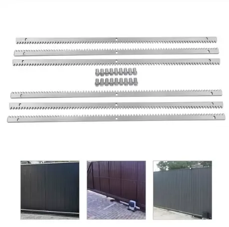 Driven Sliding Gate Opener Rack Sliding Door Gear Racks 6m Long Toothed Rail for Sliding Doors Weight 2000 kg IP44 6 Pieces Driven Sliding Gate Opener Rack Sliding Door Gear Racks 6m Long Toothed Rail for Sliding Doors Weight 2000 kg IP44 6 Pieces